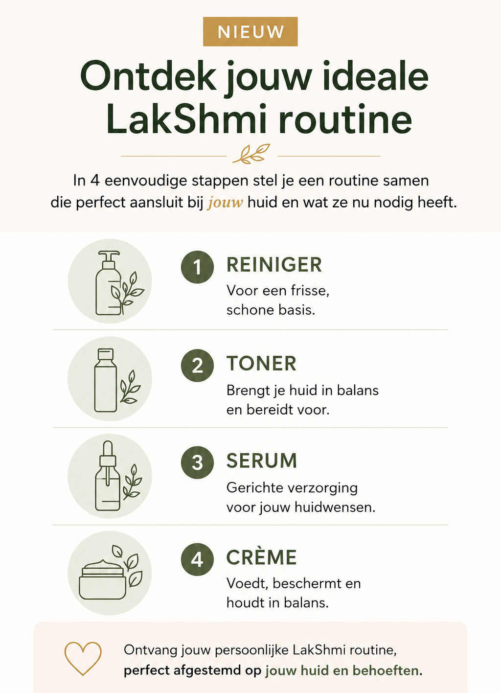 LakShmi 4-stappen routine